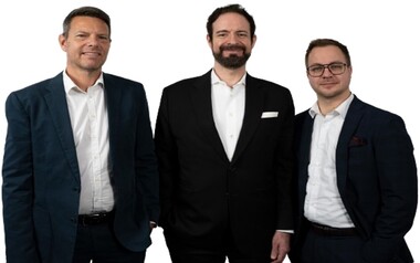 Stefan Lehne, Daniel Wilhelmi und Bastian Siegert